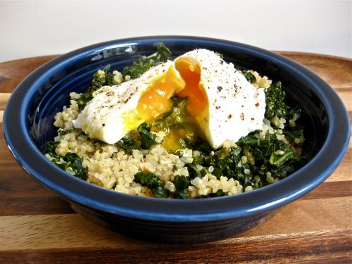 quinoa with kale